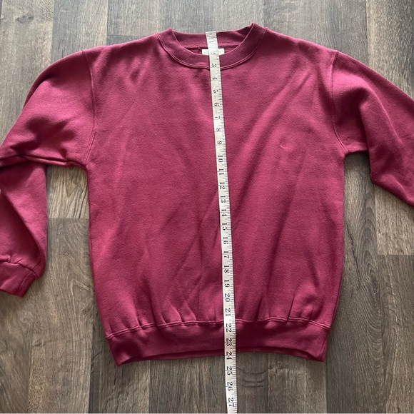 Bruntwood Burgundy Crewneck Sweatshirt Classic Pullover - Picture 6 of 9